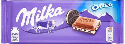 Молочный шоколад Milka с печеньем Орео 100 гр