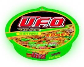 Жареная лапша U.F.O со вкусом говядины в устричном соусе 123 гр